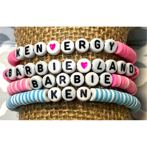 Set of 4 Barbie and Friends Clay Bead Friendship Bracelet OSFM NWT